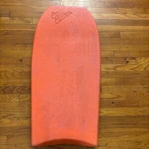 Vintage 80s Easy Rider Original Orange & Back Green  Bodyboard